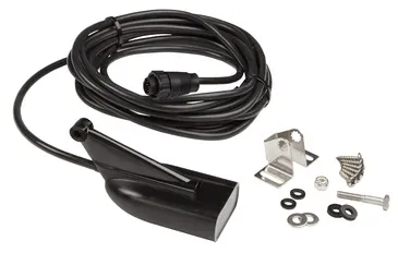 Lowrance 000-12728-001 — Lowrance 83/200/455/800KHZ HDI Transom Mount Transducer 9-Pin Connector 5-Pins Utilized