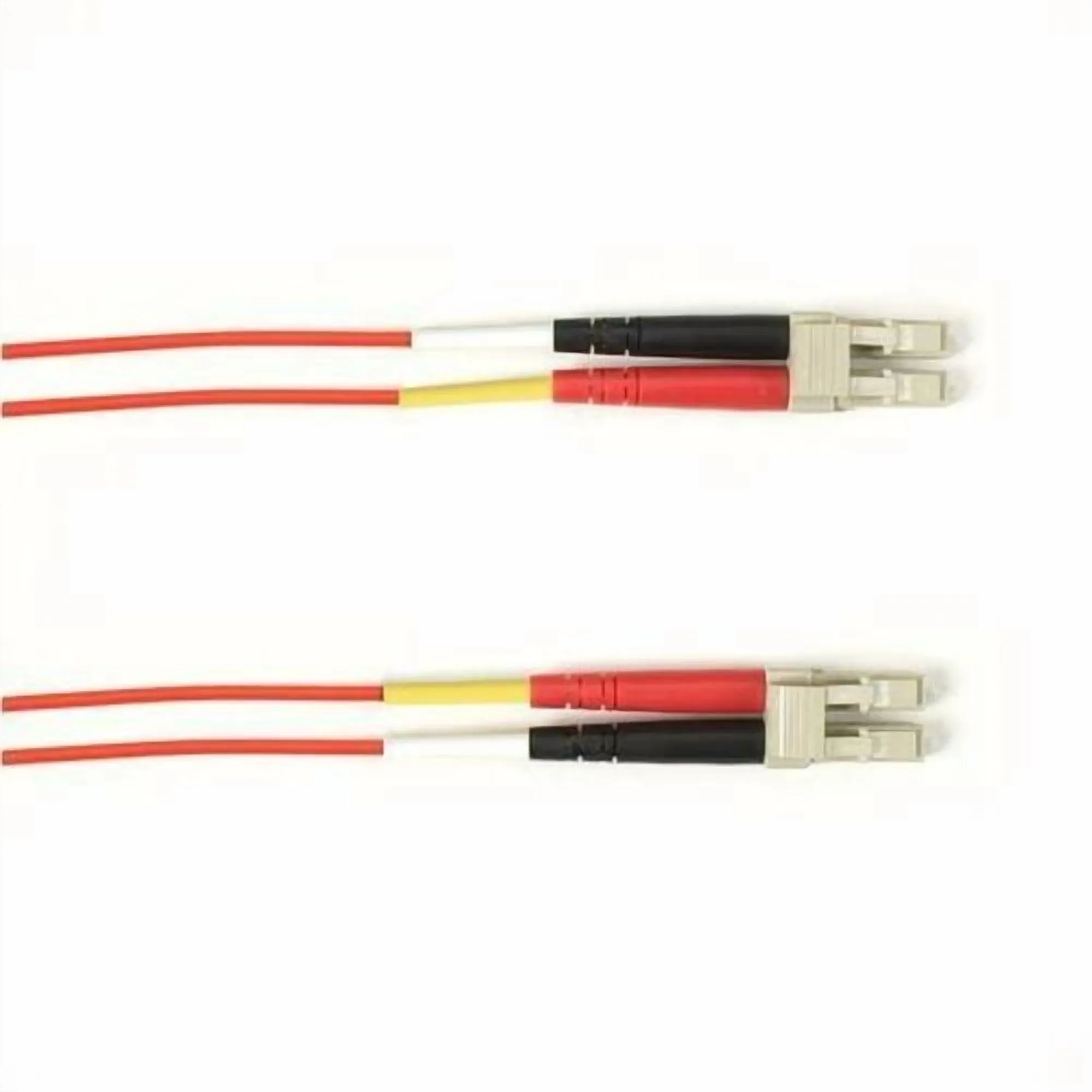 BLACK BOX CORPORATION FOCMRM4-003M-LCLC-RD — OM4 50-MICRON MULTIMODE FIBER OPTIC PATCH CABLE - OFNR PVC, LC-LC, RED, 3-M (9.8