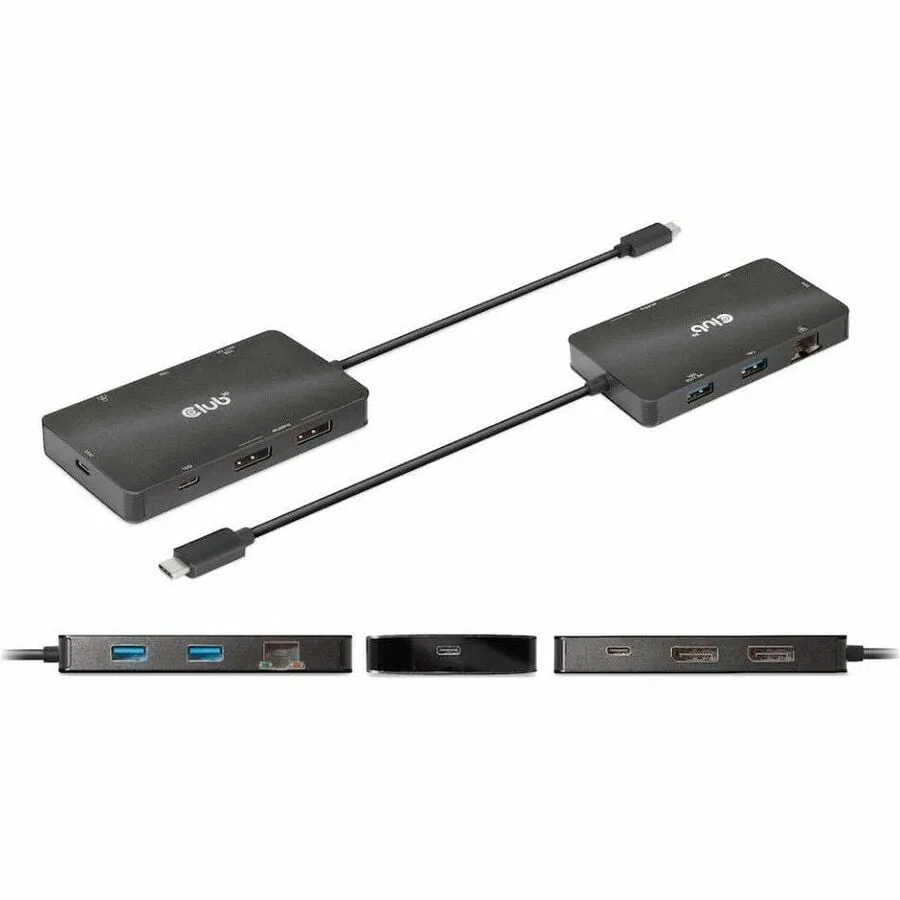 CLUB 3D CSV-1598 — USBGEN2 TYPEC TO 2X DP 4K60HZ 7IN1 DOCK