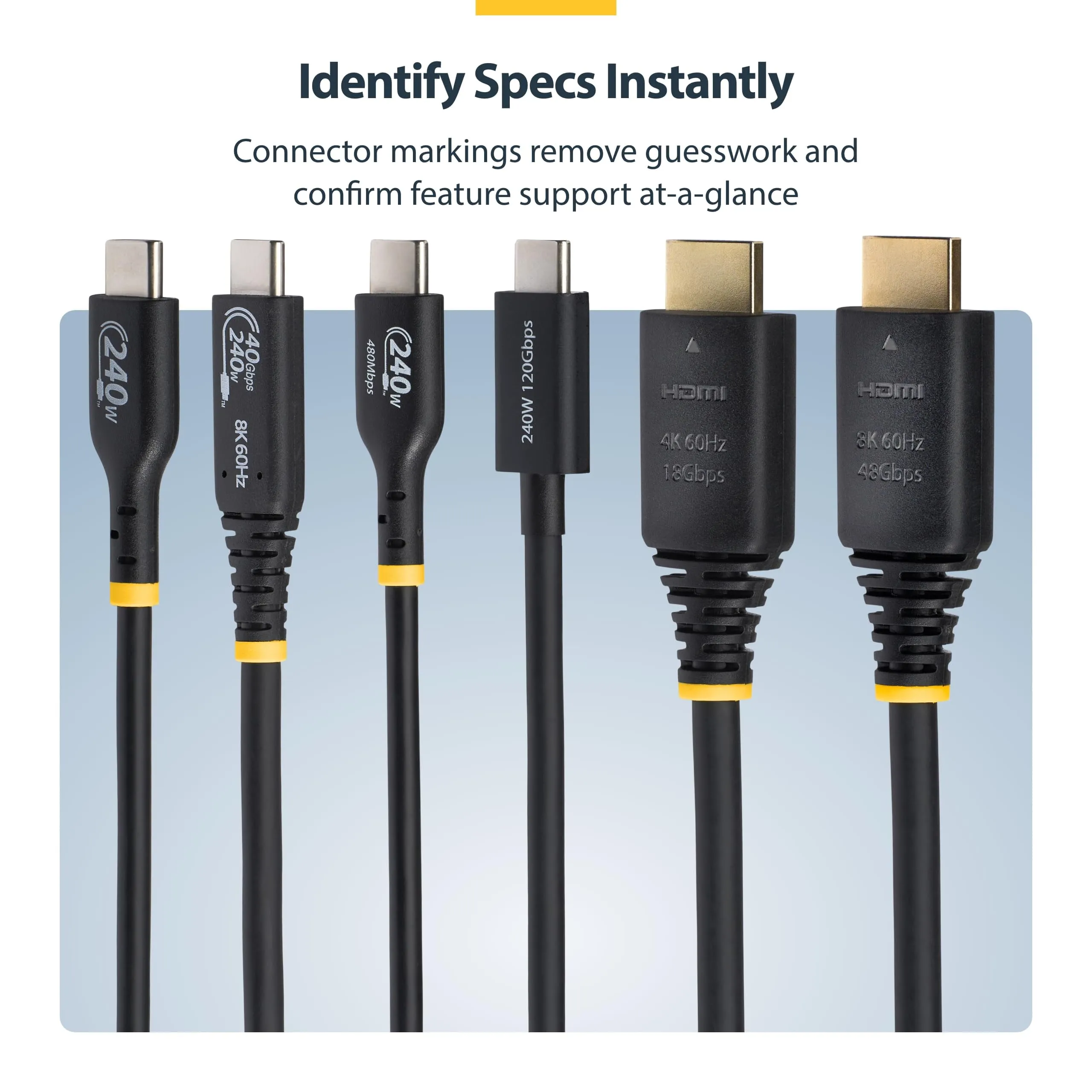STARTECH HDMI21-CBL-8K60-15F — 15FT (4.6M) CERTIFIED ULTRA HIGH SPEED HDMI CABLE, 8K 60HZ/4K 120HZ, HDMI 2.1 CA