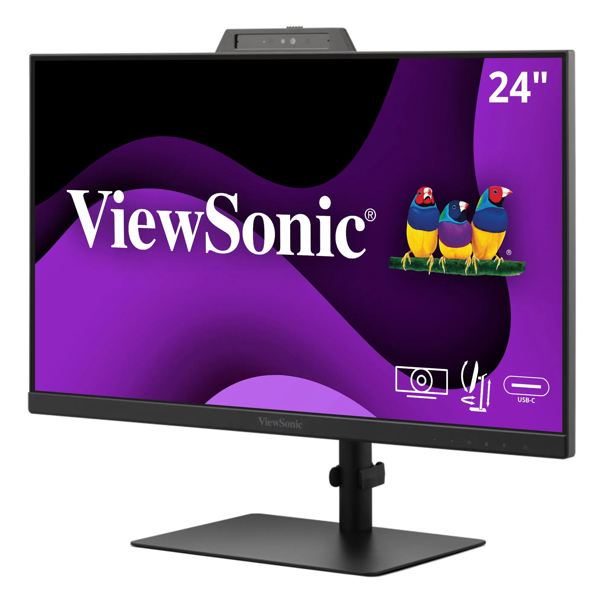 VIEWSONIC VG2441V — 24IN 1080P VIDEO CONFERENCING MONITOR WITH WINDOWS HELLO CERTIFIED IR 5MP WEBCAM
