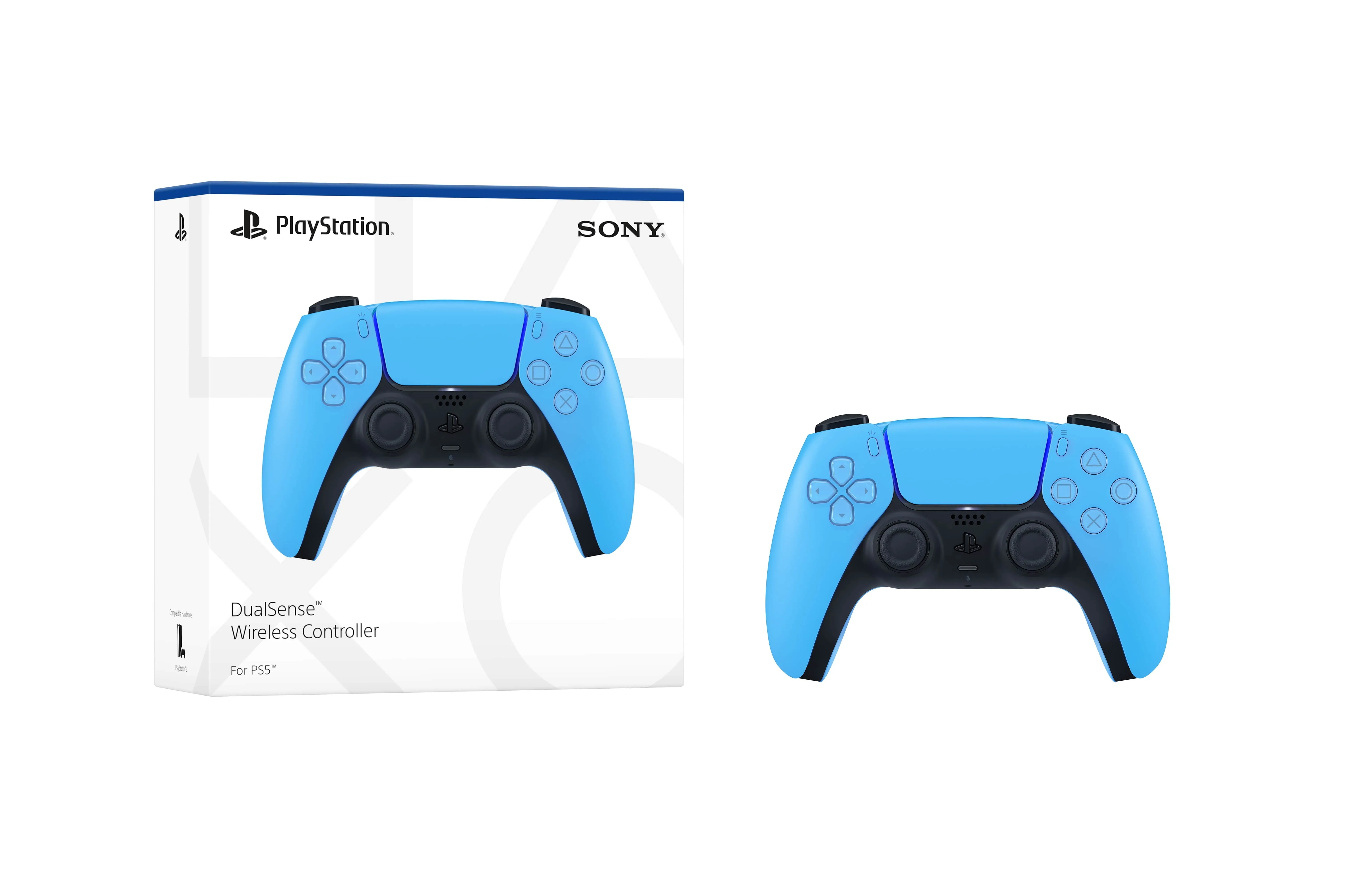SONY 1000050765 — PS5 DUALSENSE WIRELESS CONTROLLER - STARLIGHT BLUE - FOR PS5, PC, MAC, AND MOBIL