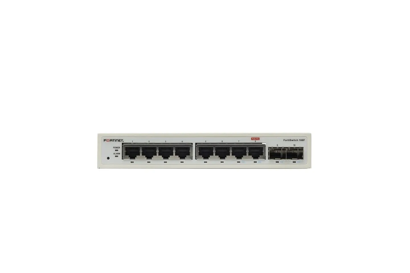 Fortinet FS-108F — L2 Wwitch 8 X GE RJ45 PT 2 X GE SFP FANLES