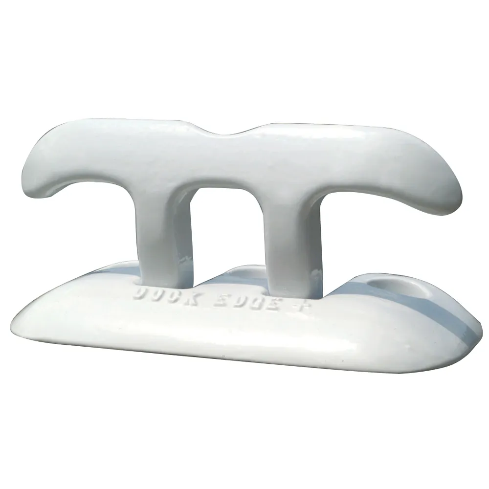 Dock Edge 2608W-F — Dock Edge Flip Up Dock Cleat 8" - White