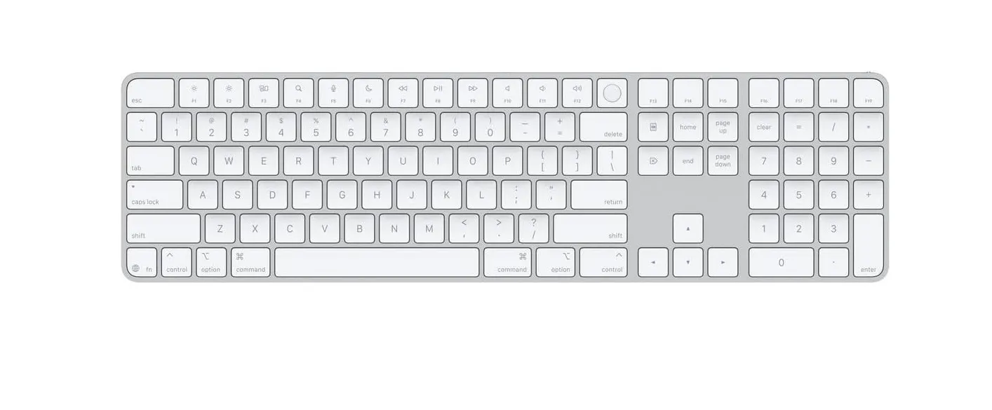Apple MXK73LL/A — Apple Magic Keyboard With Touch ID and Numeric KeyPad USB-C US English For MAC MXK73LL/A