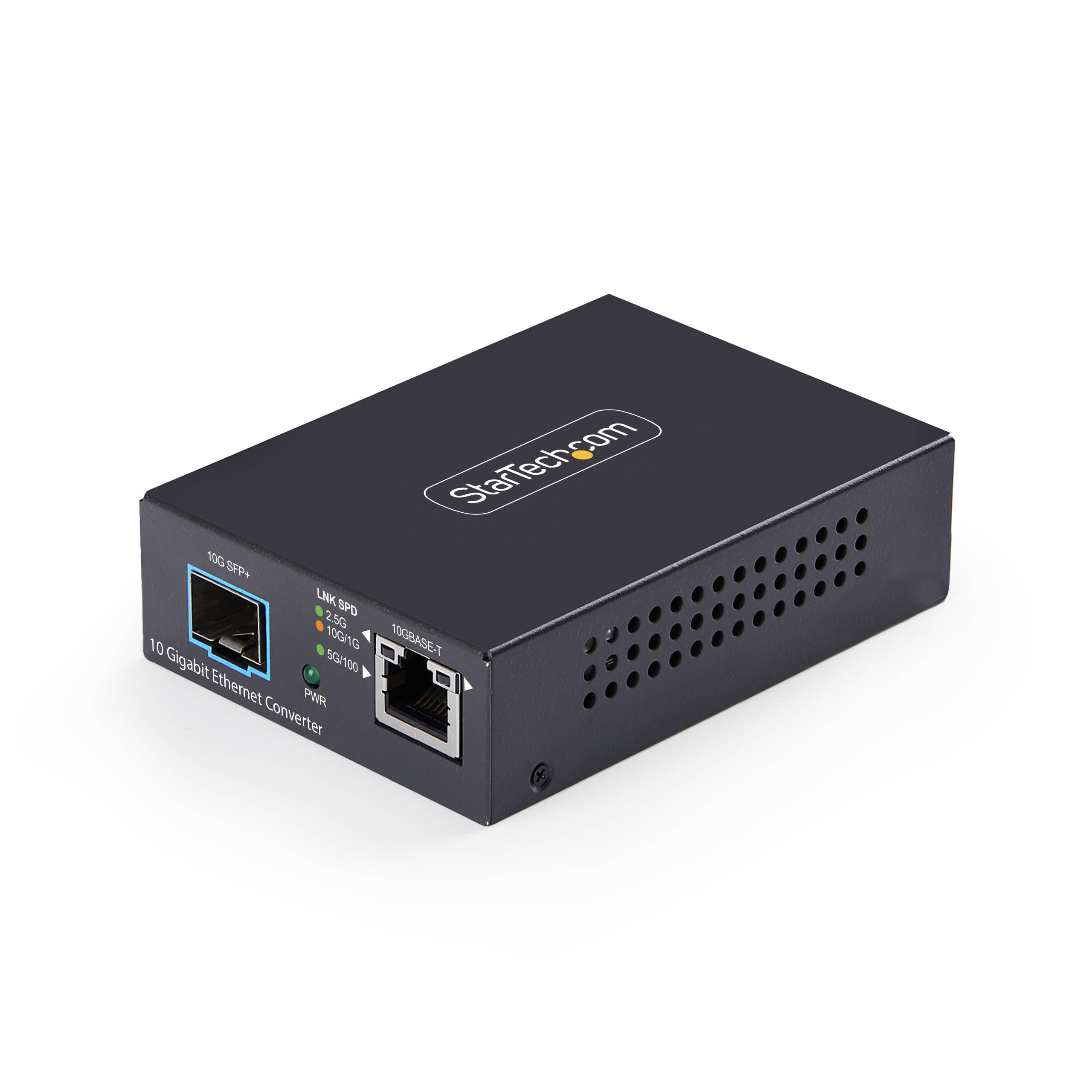 STARTECH MCM10G6SSFP — CONVERT 100M TO 10GBASE-T COPPER (RJ-45) TO 10G FIBER USING AN OPEN SFP+ SLOT -