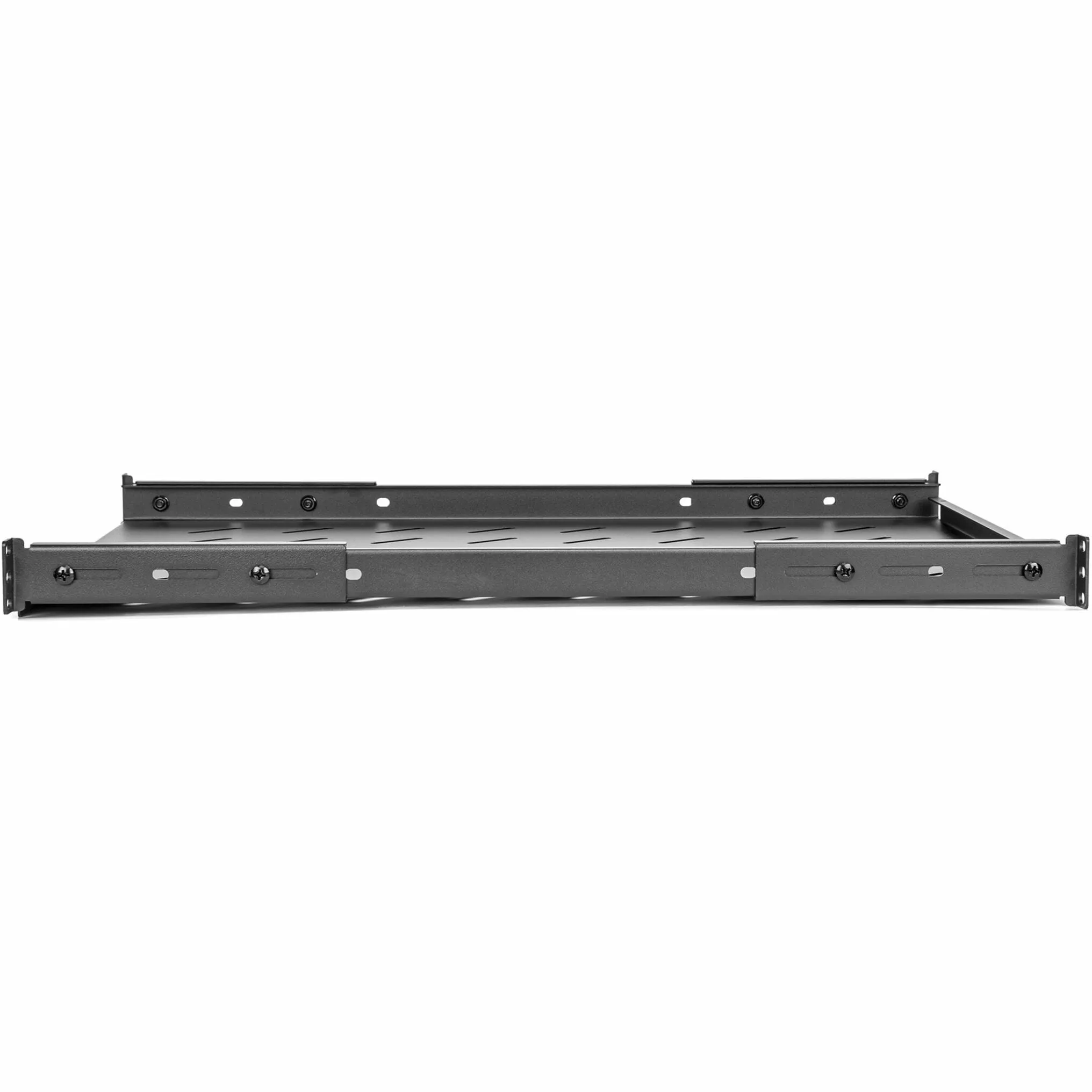 ROCSTOR Y10E021-B1 — 1U UNIVERSAL VENTED RACK MOUNT SHELF - 25.6IN (650MM) DEPTH - IMPROVED COOLING -