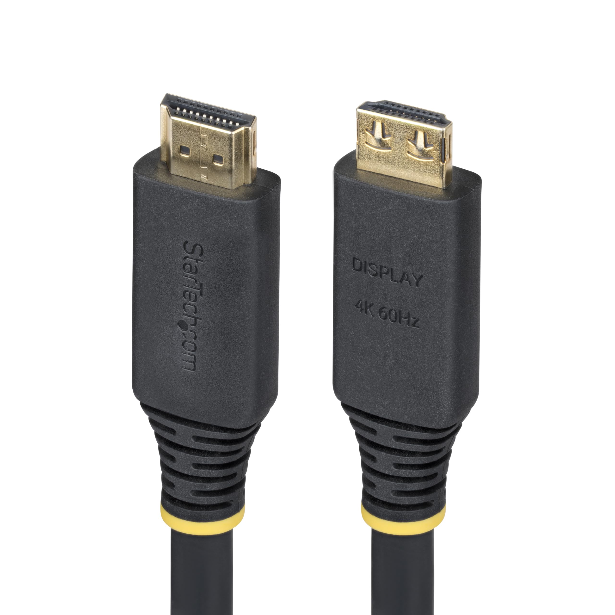 STARTECH HDMI2-CABLE-GRIP-50F — 50FT (15.2M) ACTIVE HIGH SPEED HDMI CABLE WITH GRIPPING CONNECTORS, 4K 60HZ/1440