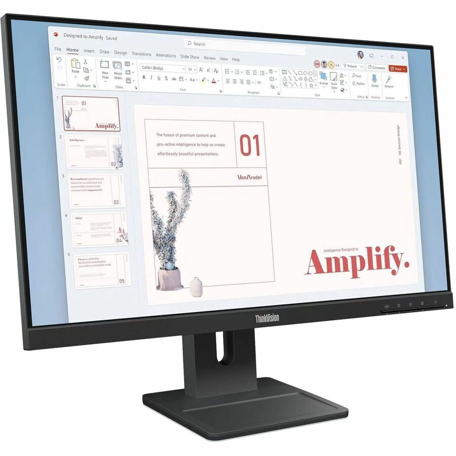 LENOVO 64BAMAT1UZ — E24-40, 24 INCH FHD MONITOR WITH IPS, LTPS STAND, SPEAKERS, AND 100HZ REFRESH RA