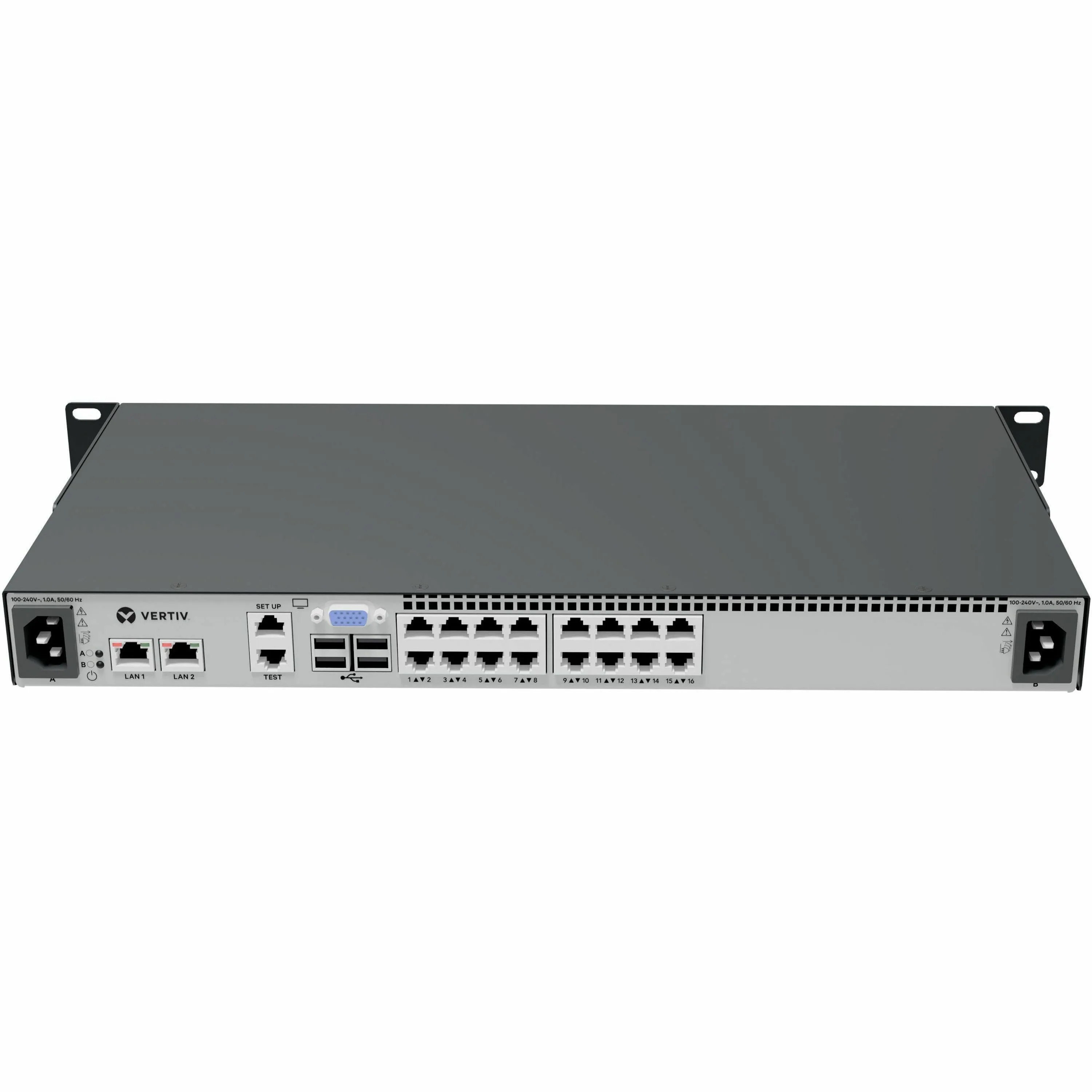VERTIV MPU2-2016DAC-400 — 16-PORT, 2 DIGITAL KVM PATH, DUAL AC POWER SUPPLY, TAA COMPLIANT