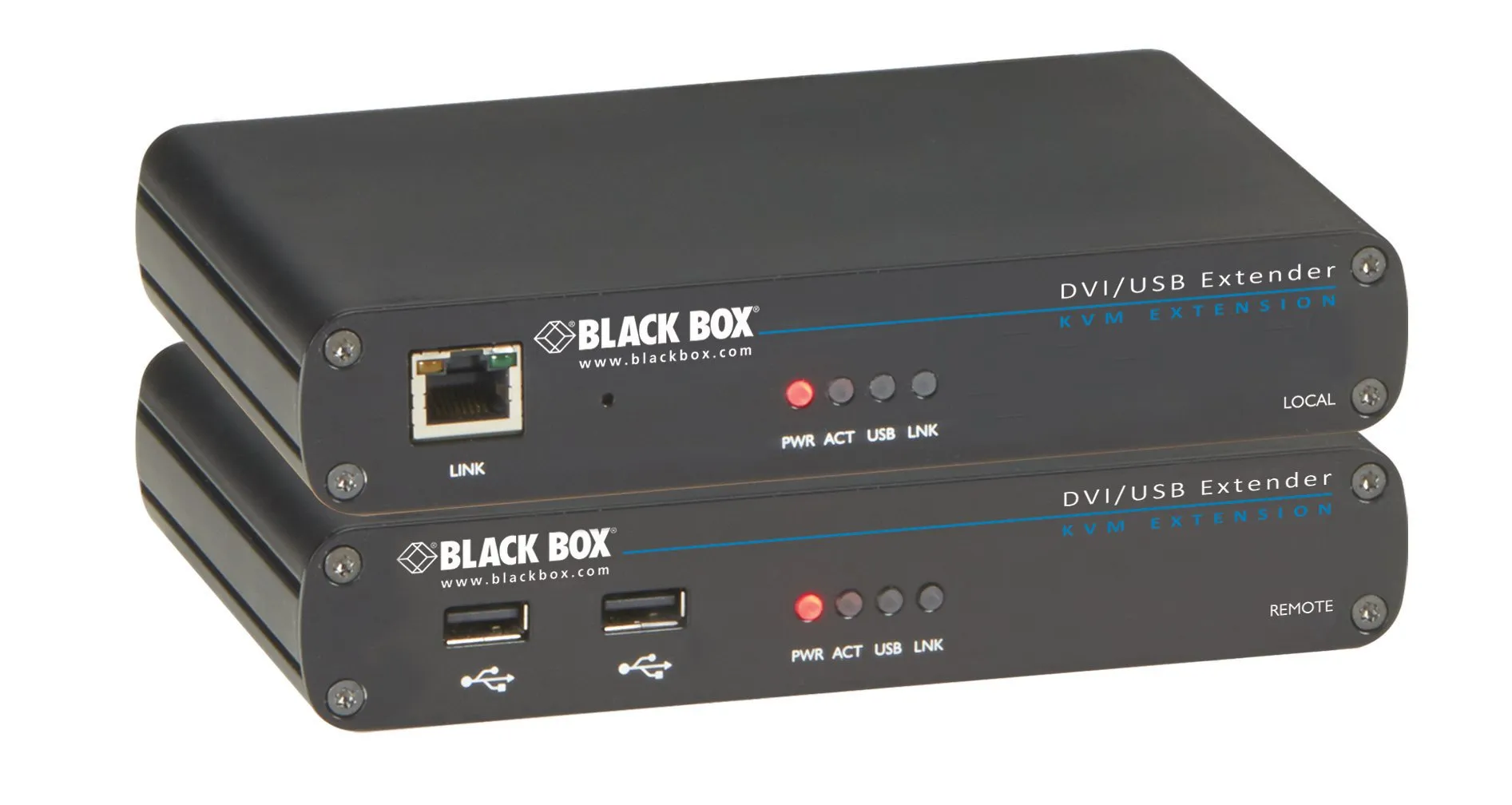 BLACK BOX CORPORATION ACU5700A — KVM EXTENDER FOR DVI-D, USB 2.0 RS232 & AUDIO OVER CATX SUPPORTS USB 2.0 DEVICES