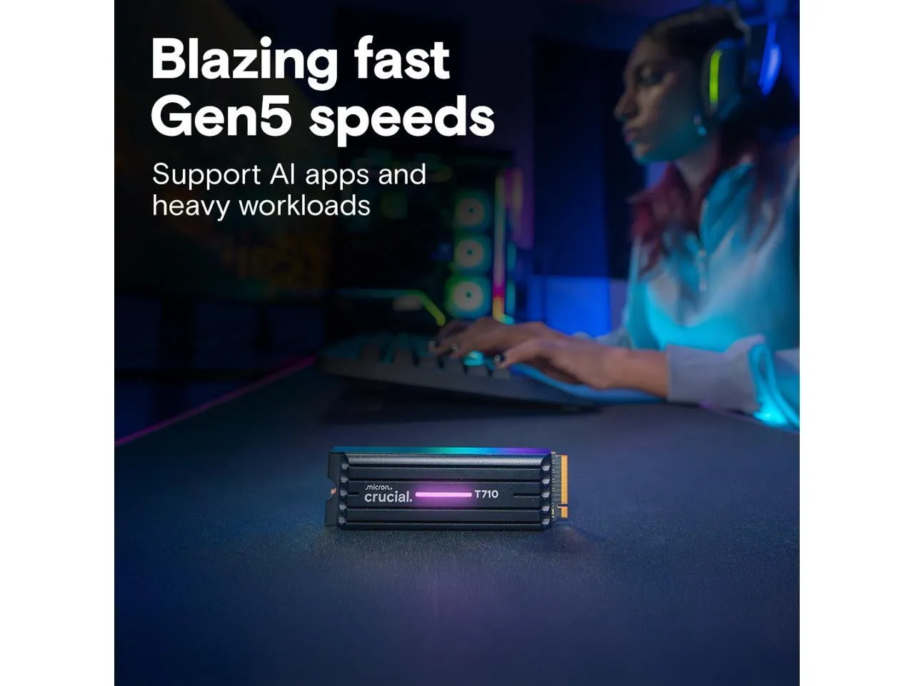 Crucial CT2000T710SSD5 — CRUCIAL 2TB T710 SSD WITH HEATSINK