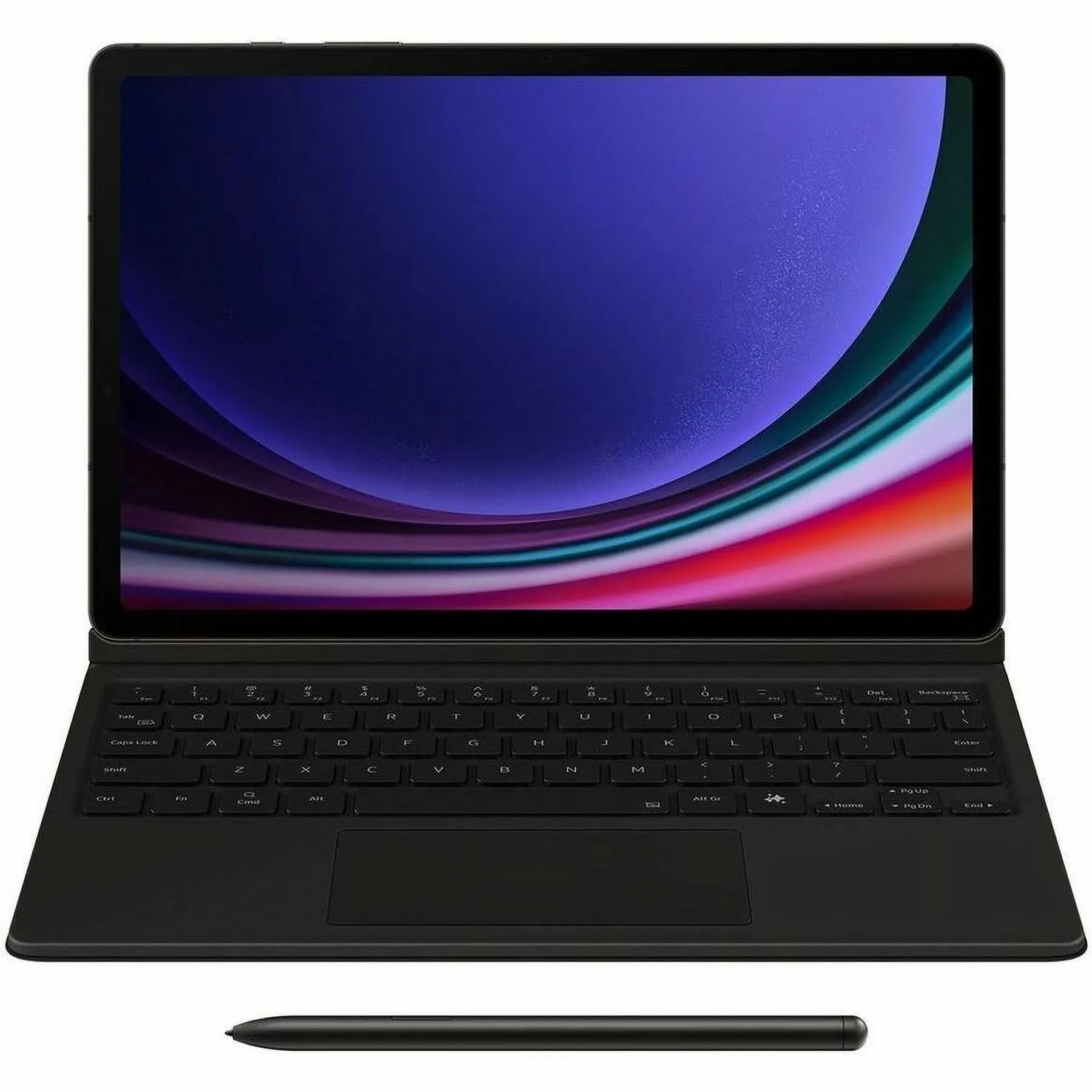 SAMSUNG EF-DX725UBEGUJ — Galaxy Tab S9 / S9FE Book Cover Keyboard - Black