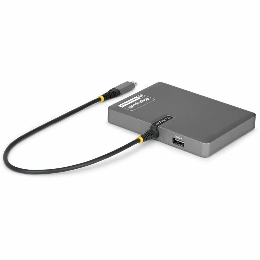 STARTECH QUAD-USB-DP-ADAPT — USB-C TO QUAD-MONITOR WORKSTATION ADAPTER, 4K 60HZ DISPLAYPORT, 140W PD PASSTHRO
