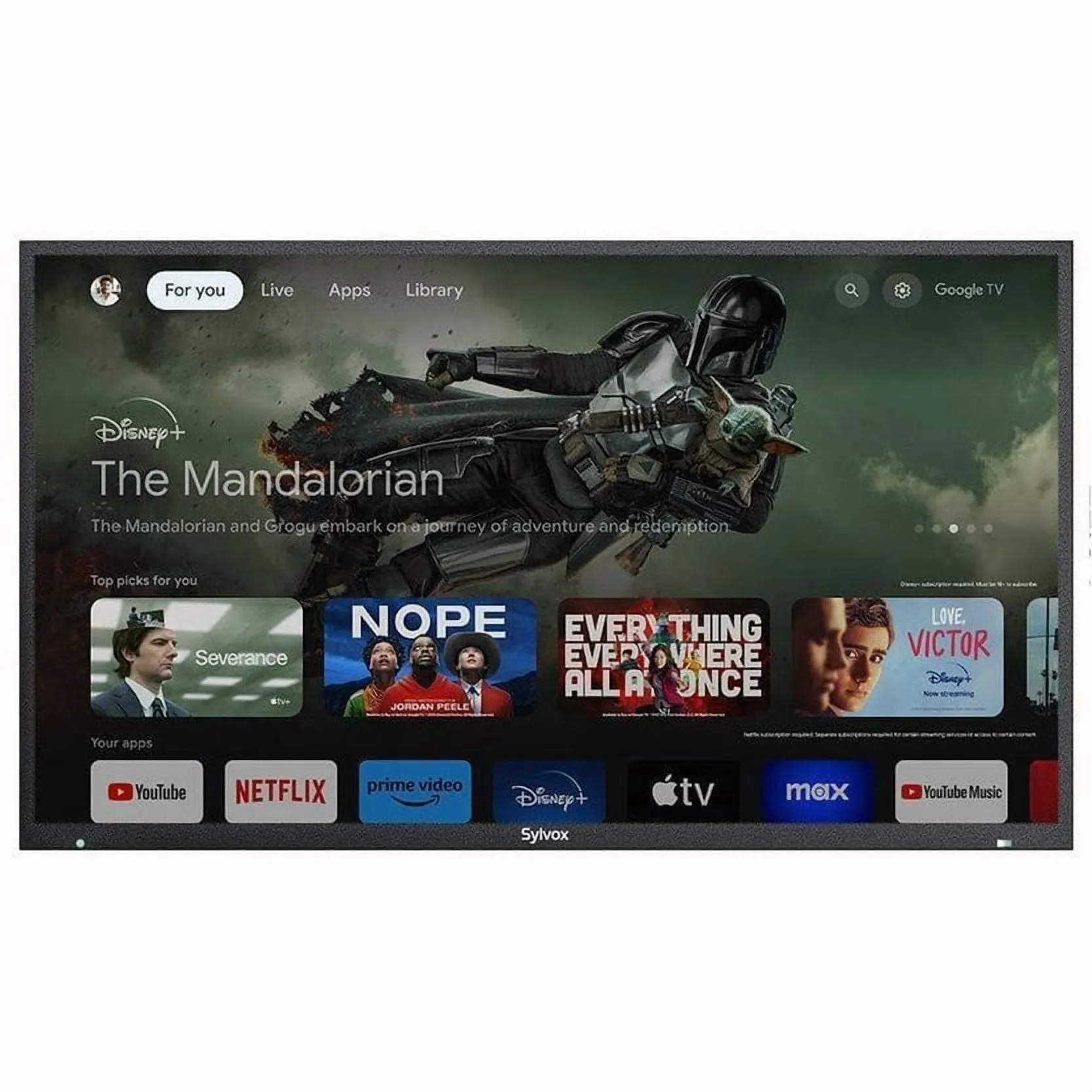 Sylvox TV OQ43A2KHGF — Pool Pro 2.0 43" QLED Outdoor Television