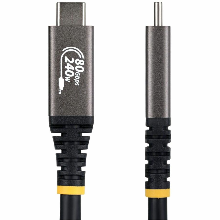 STARTECH CC3FT80GUSB4CABLE — 3FT/91CM USB-IF CERTIFIED USB4 CABLE SUPPORTS 80GBPS; DISPLAYPORT 2.1 VIDEO W/ D