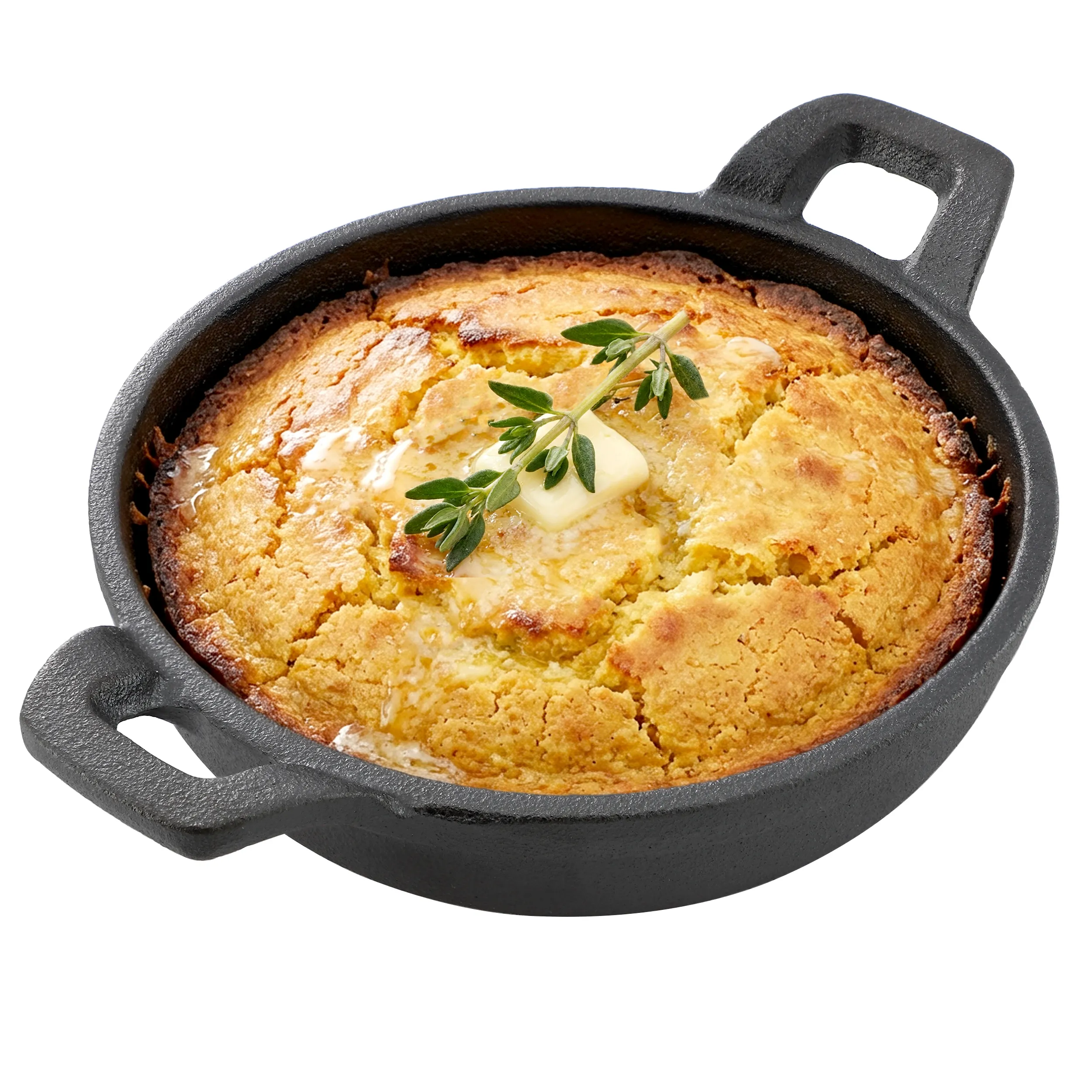 MegaChef MC-1293 — Megachef 5 Inch Round Cast Iron Frying Pan for Indoor/Outdoor Use