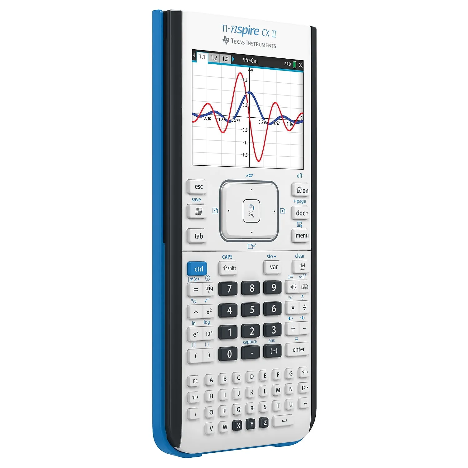 Texas Instruments NSCX2/TBL/1L1 — Texas Instruments Nspire CX II Graphing Calculator - Rechargeable - Battery Powered - 2 x 7.3 x 11.8 - Gray - 1 Each