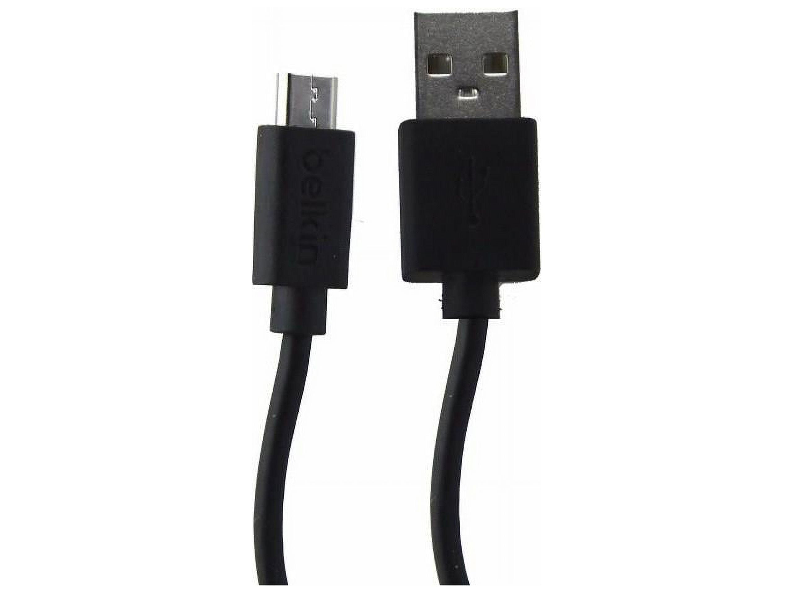 Belkin F2CU012BT04-BLK — CABLE,USB,USBA/USBMICROB,4 ,BLACK