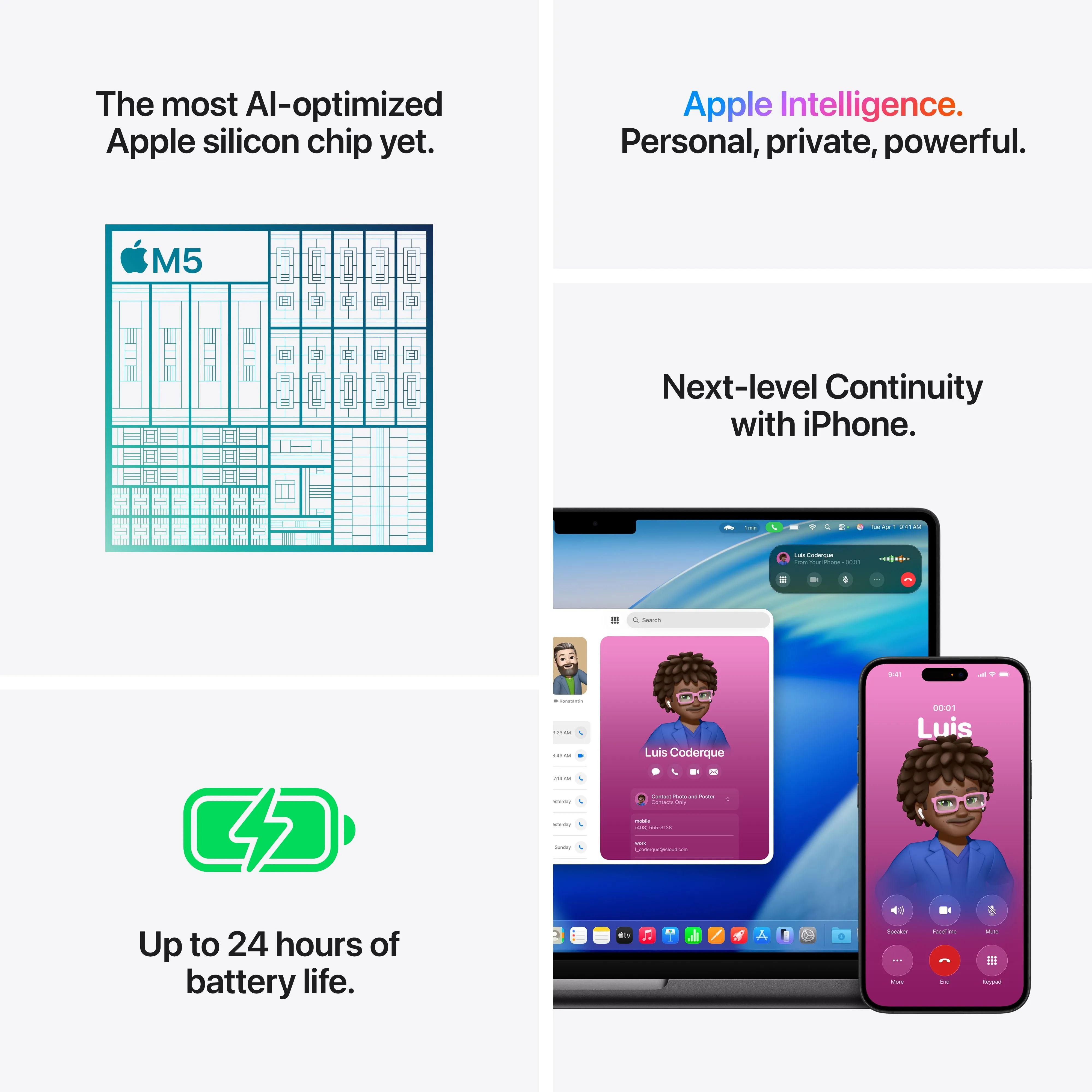 Apple MDE64LL/A — 14-INCH MACBOOK PRO: APPLE M5 CHIP WITH 10-CORE CPU AND 10-CORE GPU, 24GB, 1TB S