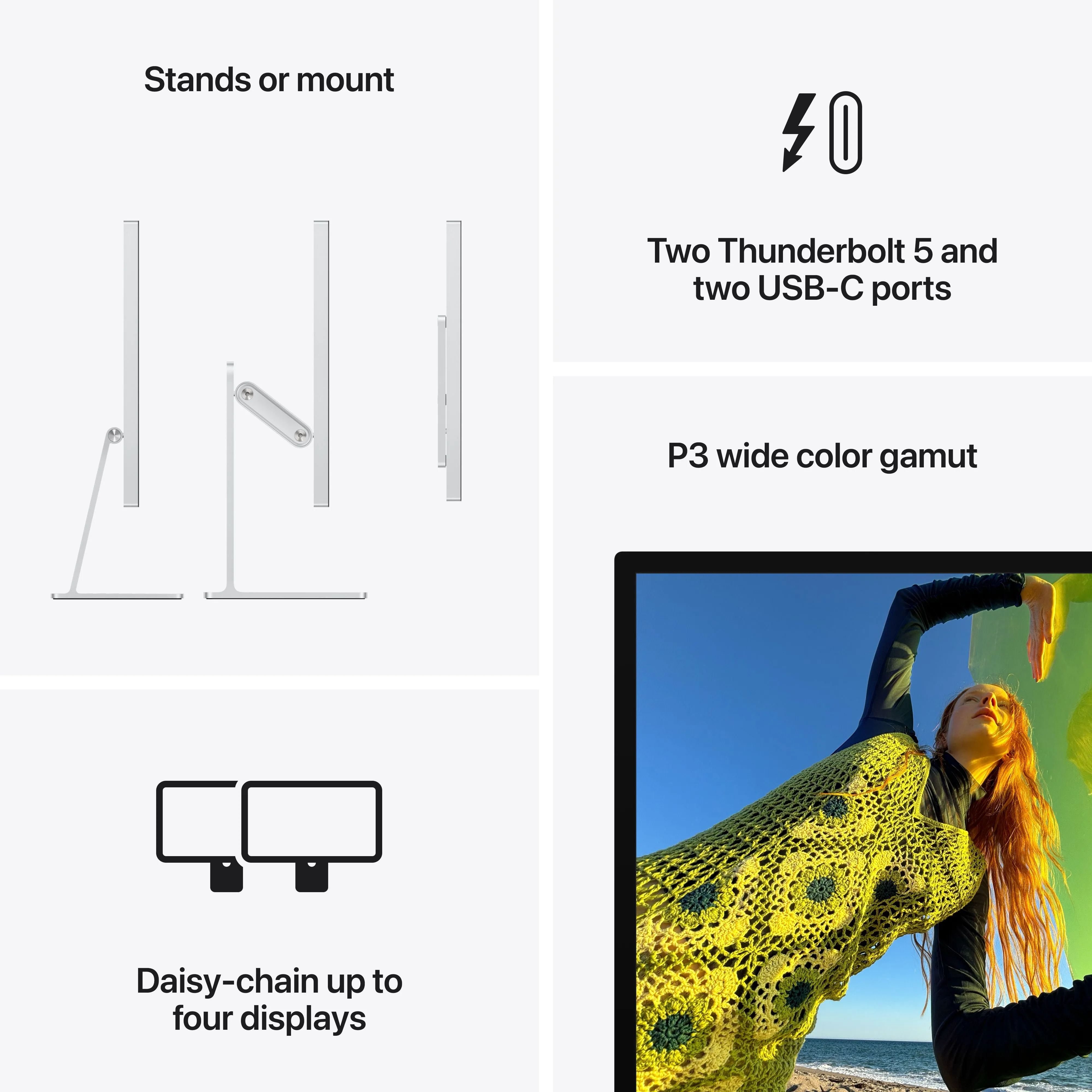 Apple MFEX4LL/A — STUDIO DISPLAY - STANDARD GLASS - TILT-ADJUSTABLE STAND