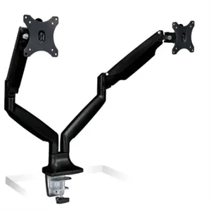 MountIt MI-1772B — Adjustable Dual Monitor Desk Mount with Articulating Arms