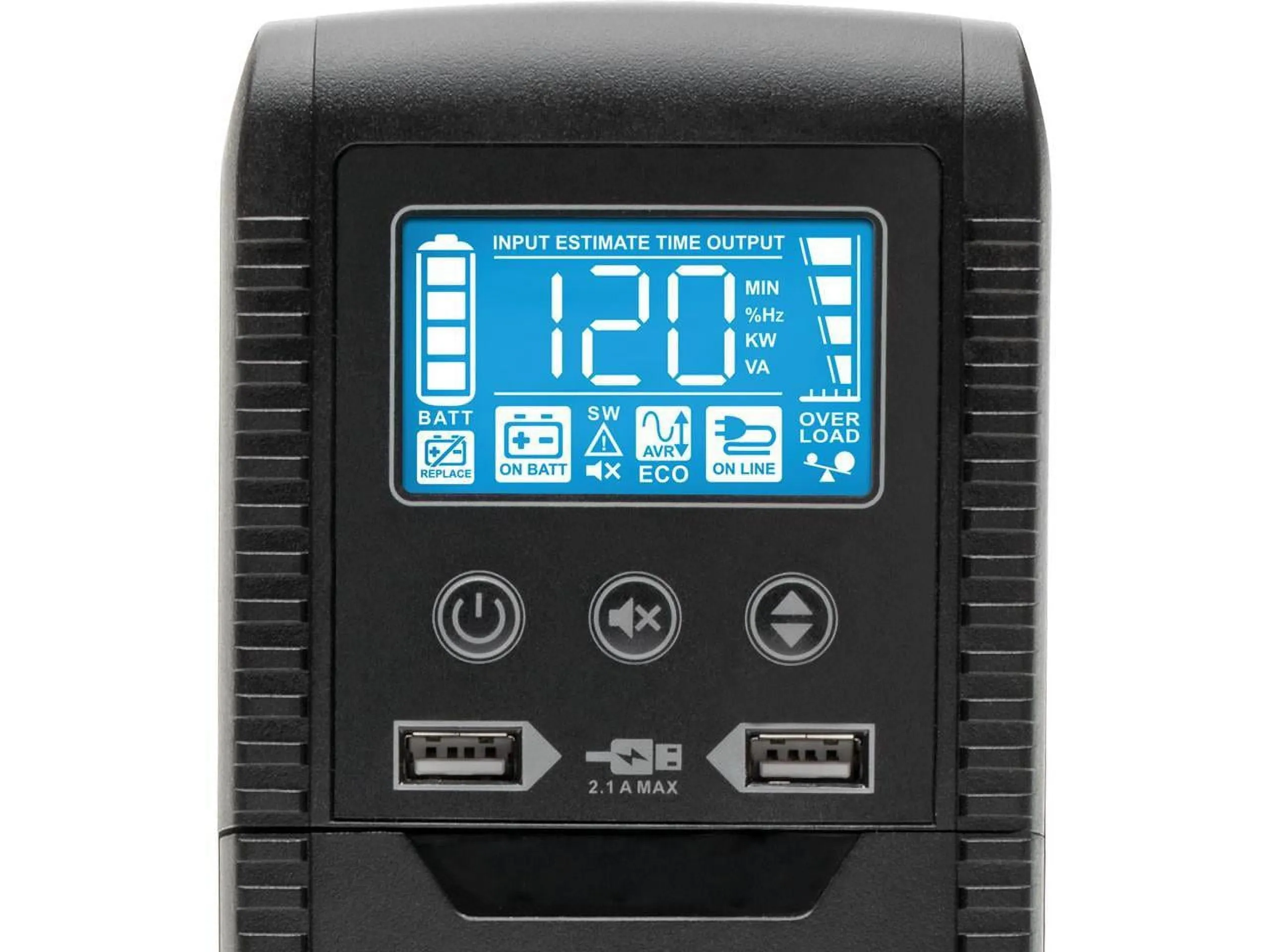 Eaton Tripplite ECO1000LCD — EATON TRIPP LITE SERIES LINE-INTERACTIVE UPS WITH USB AND 8 OUTLETS - 120V, 1000