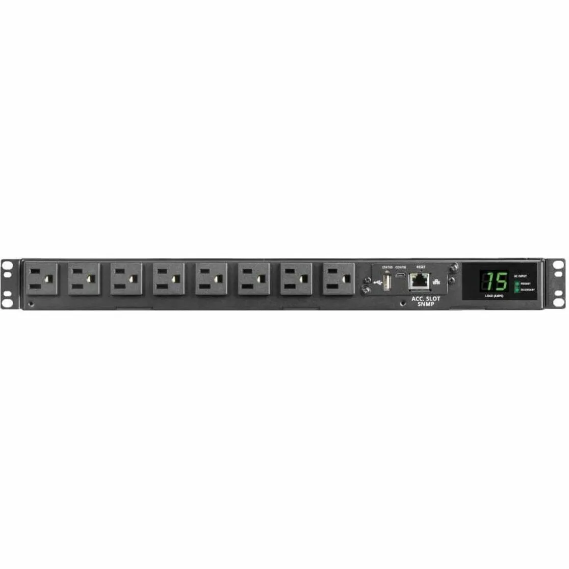 Eaton Tripplite PDUMNH15AT1 — EATON TRIPP LITE SERIES 1.44KW 120V SINGLE-PHASE ATS/MONITORED PDU - 8 NEMA 5-15