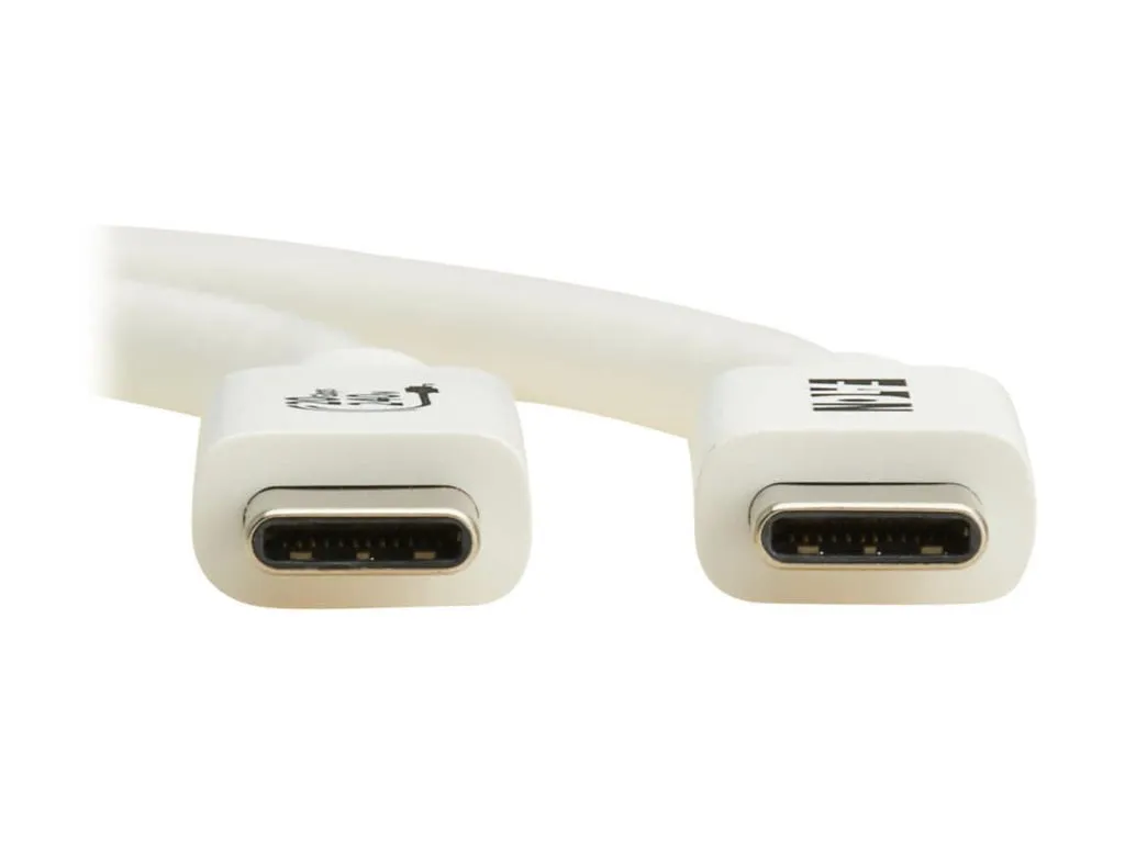 Eaton Tripplite U521-1P0M-WH20G — EATON TRIPP LITE SERIES USB4 20GBPS CABLE (M/M) - USB-C, 4K 60 HZ, 240W PD CHARG