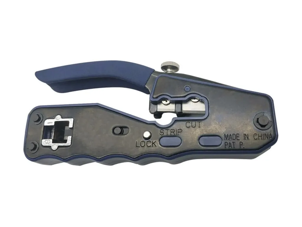 Eaton Tripplite T100-PT1 — EATON TRIPP LITE SERIES CRIMPING TOOL WITH CABLE STRIPPER FOR PASS-THROUGH RJ45