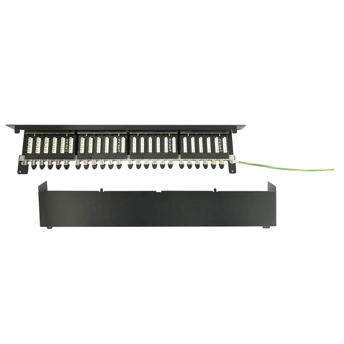 Eaton Tripplite N252-024-6A-SH — EATON TRIPP LITE SERIES 24-PORT CAT6A SHIELDED PATCH PANEL - 10 GBPS, STP, 110 P