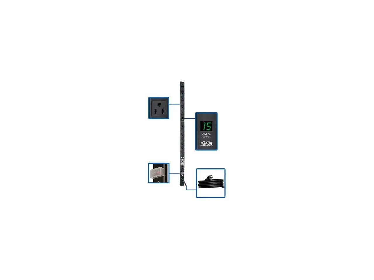 Eaton Tripplite PDUMV15-36 — PDUMV15-36 - POWER DISTRIBUTION UNIT - VERTICAL (0U) - 100-127V - 1.52KW - (14)