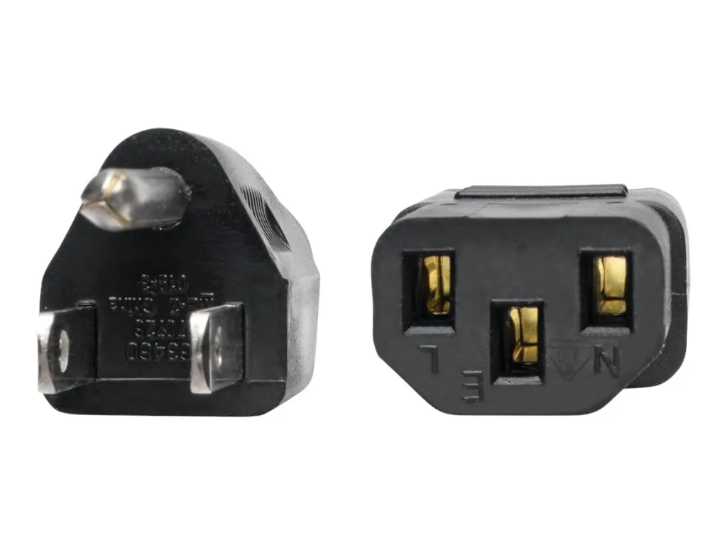 Eaton Tripplite P006-006 — POWER CABLE - C13 - FEMALE LEFT GENDER - NEMA 5-15P - MALE RIGHT GENDER - 6FEET