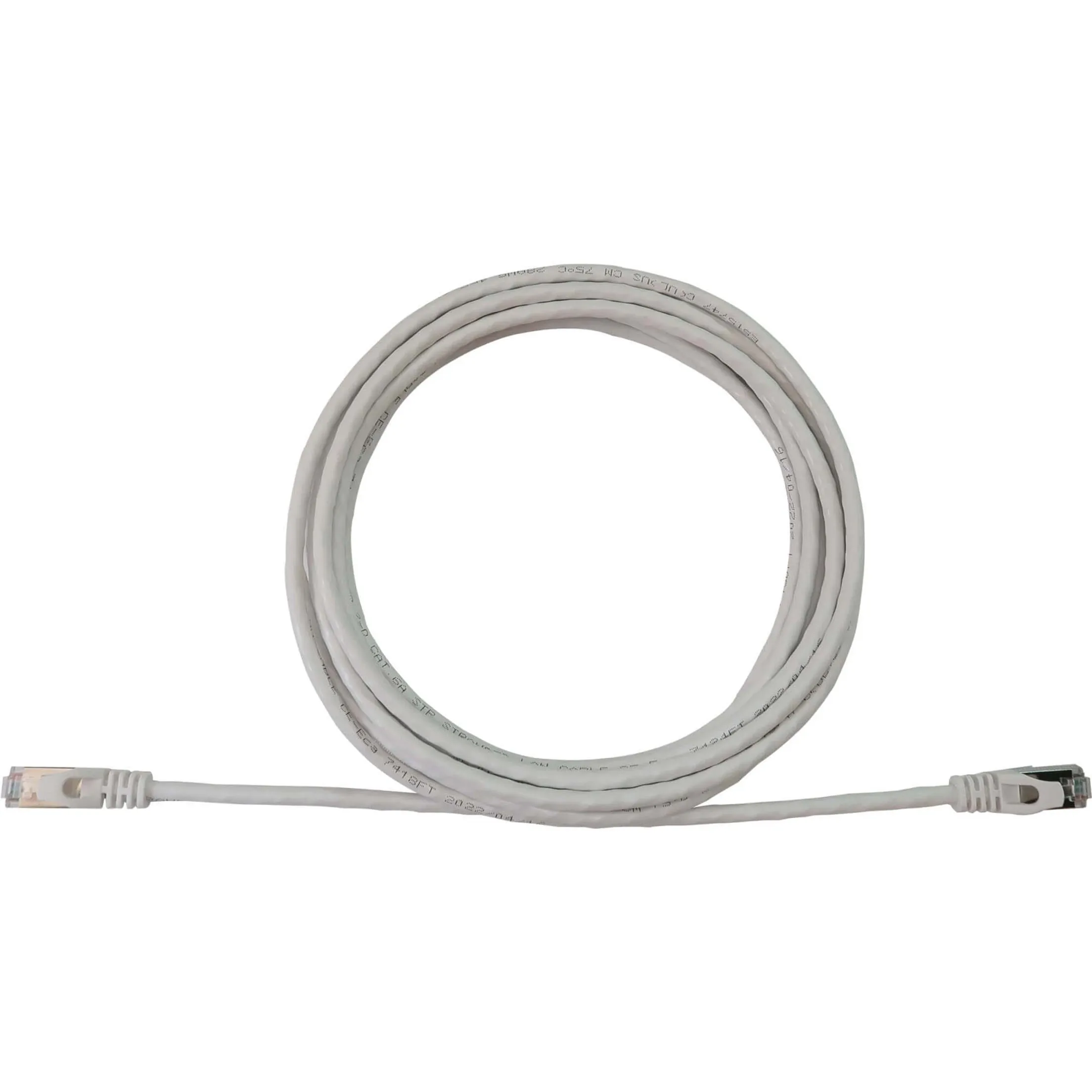 Eaton Tripplite N262-S15-WH — EATON TRIPP LITE SERIES CAT6A 10G SNAGLESS SHIELDED SLIM STP ETHERNET CABLE (RJ4
