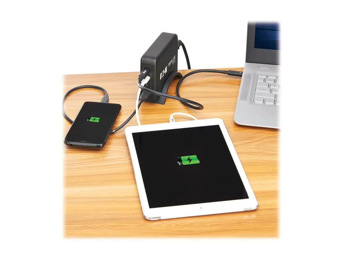 Eaton Tripplite U280-004-240C4 — TRIPP LITE SERIES 4-PORT 240W USB-C GAN CHARGER FOR LAPTOPS PD 3.1 FAST CHARGING