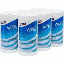 Genuine Joe GJO W75F — Joe Disinfecting Wipes - Ready-To-Use Towel - Fresh Citrus Scent - 7 Width x 8 Length - 75 / Tub - 6 / Carton - White