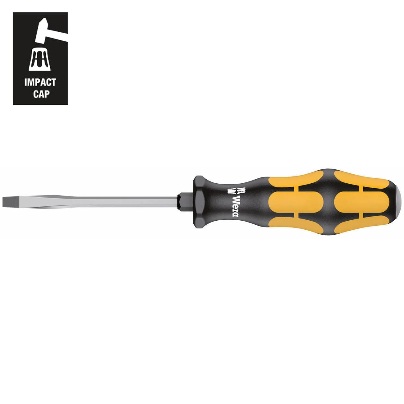 WERA 05018262001 — Wera Kraftform Plus Slotted Screwdriver 4.5mm - 3.5" Blade