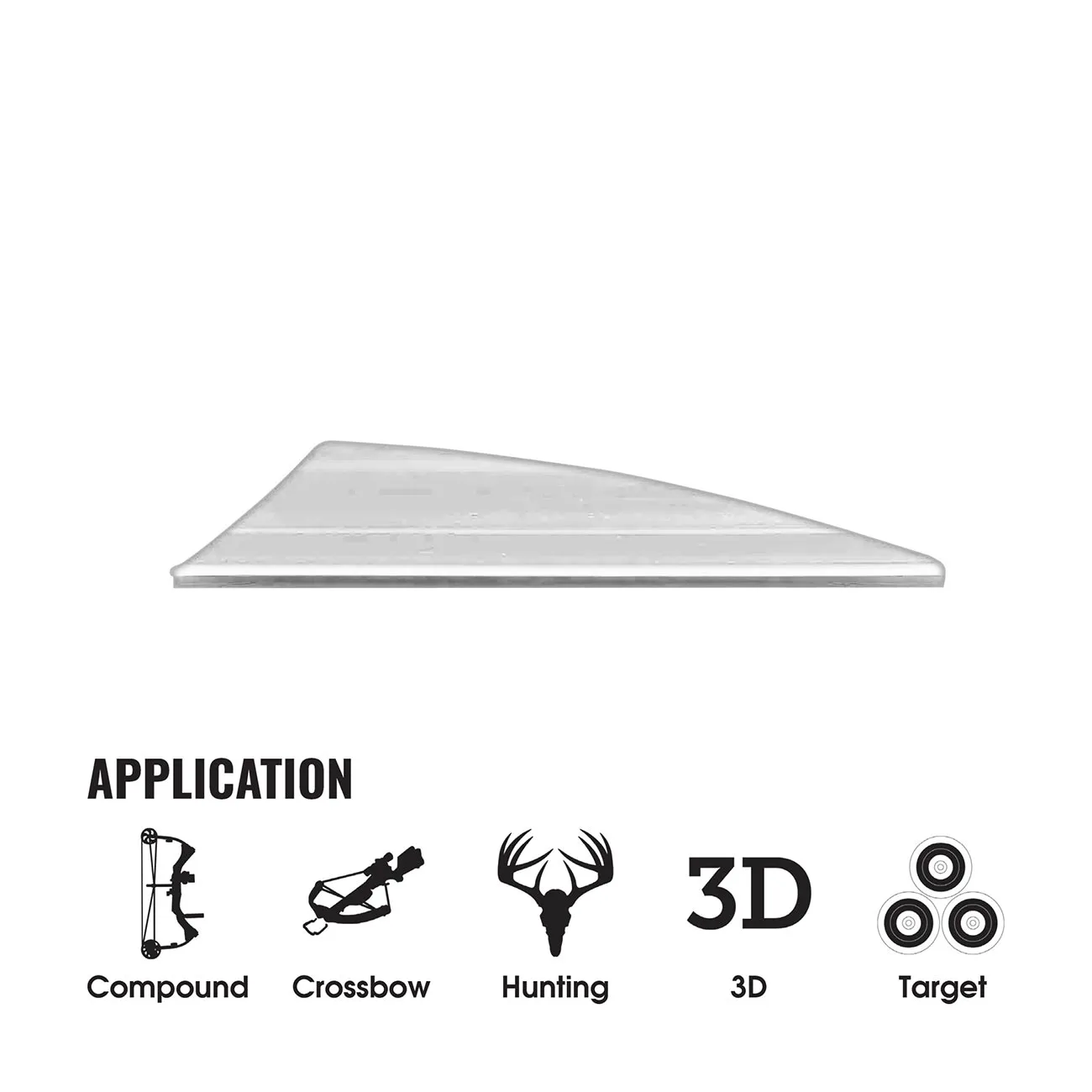 TACVANES 80TAC03601081017 — Tac Vanes Driver 2.75" Vane - White (36 pack)