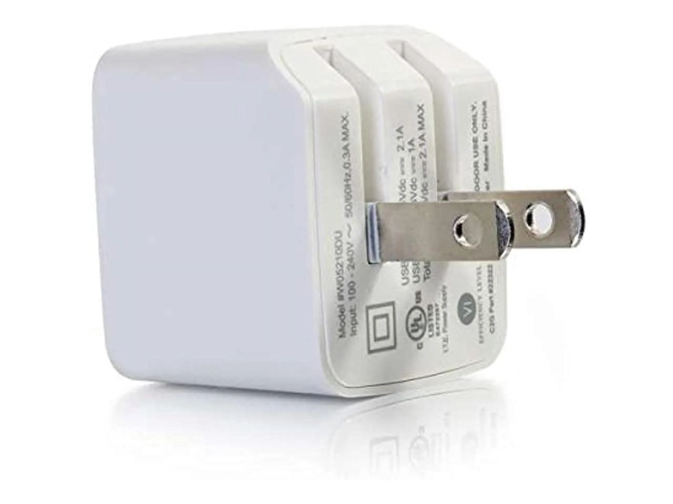 C2G 22322 - USB AC ADAPTER 2.1A DUAL PORT