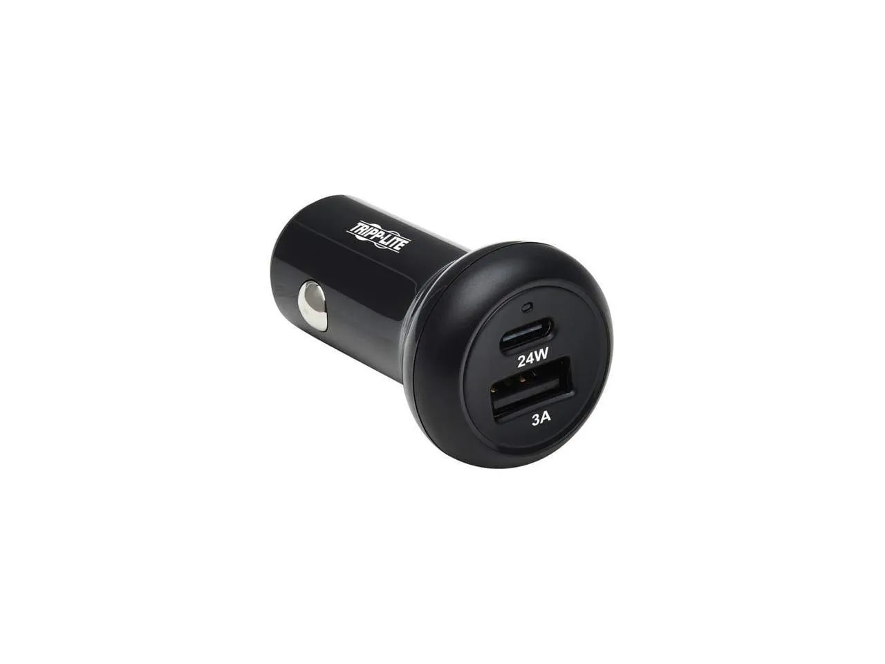 Eaton Tripplite U280-C02-24W-1B — EATON TRIPP LITE SERIES DUAL-PORT USB CAR CHARGER WITH 24W CHARGING - USB-C (24W