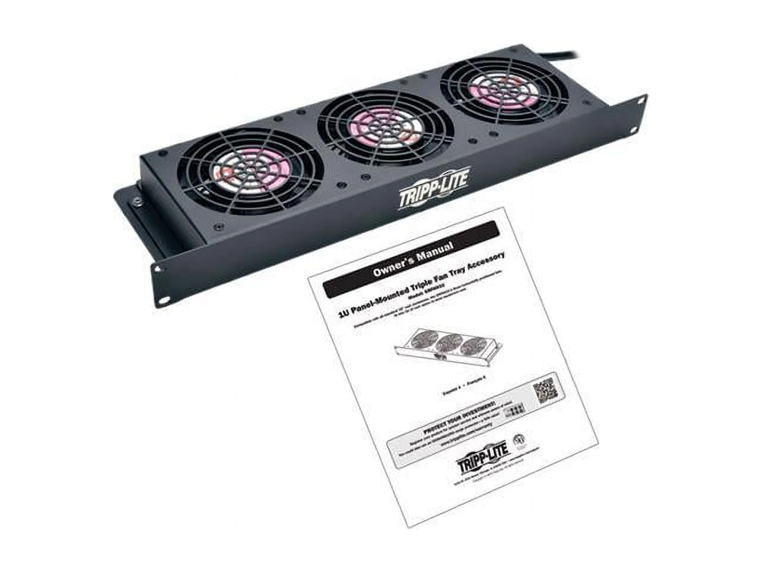 Eaton Tripplite SRFAN1U — EATON TRIPP LITE SERIES SMARTRACK 1U FAN TRAY, 3 120V HIGH-PERFORMANCE FANS, 210