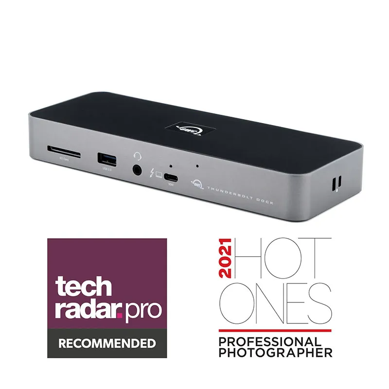 OWC OWCTB4DOCK — OWC 11-PORT THUNDERBOLT DOCK FOR MAC/PC WITH 96W PD AND 3X THUNDERBOLT 4 - THUND
