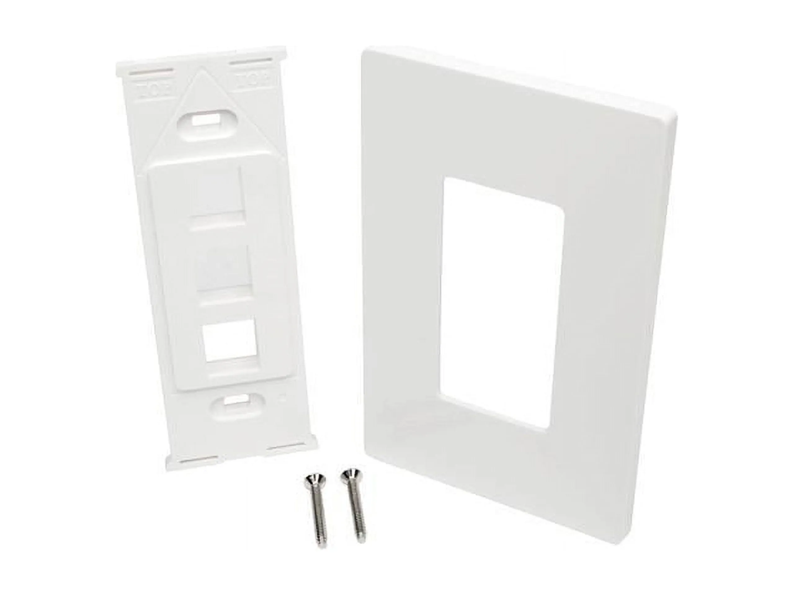 Eaton Tripplite N080-103 — EATON TRIPP LITE SERIES 3-PORT KEYSTONE SINGLE-GANG FACEPLATE, WHITE, TAA