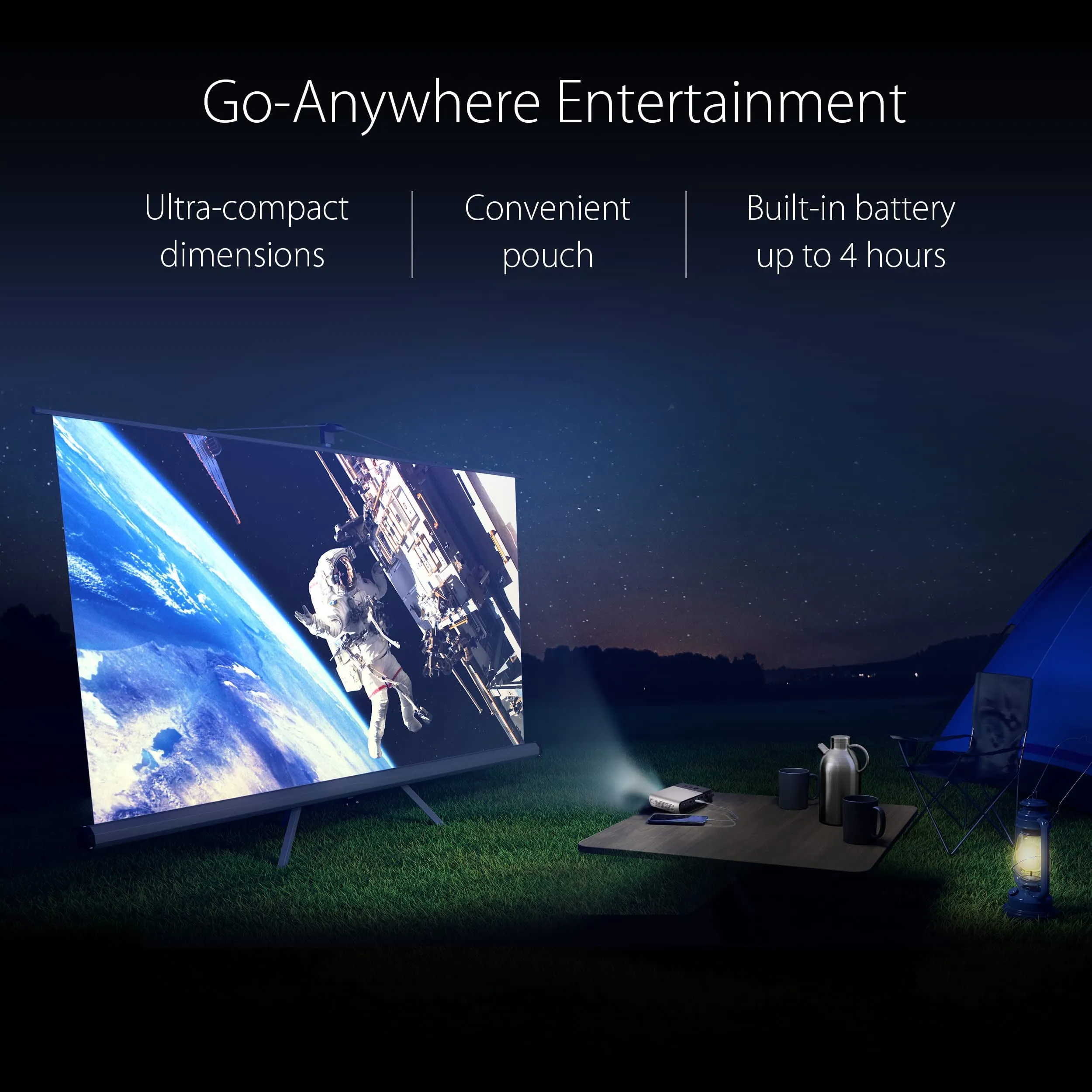 ASUS EZC1C1E2 — Asus PJ ZenBeam E2 mini LED projector 300LEDlumens WVGA 854x480 builtinbattery