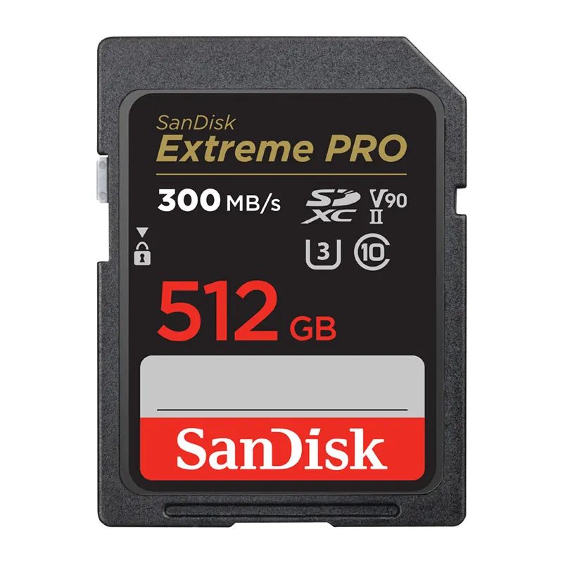 Western Digital SDSDXDK-512G-GN4IN — SanDisk Extreme Pro 512GB UHS-II V90 SD Card