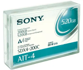 SONY SDX4200CWW — Sony AIT-4 Backup Tape - 200GB Native / 520GB Compressed