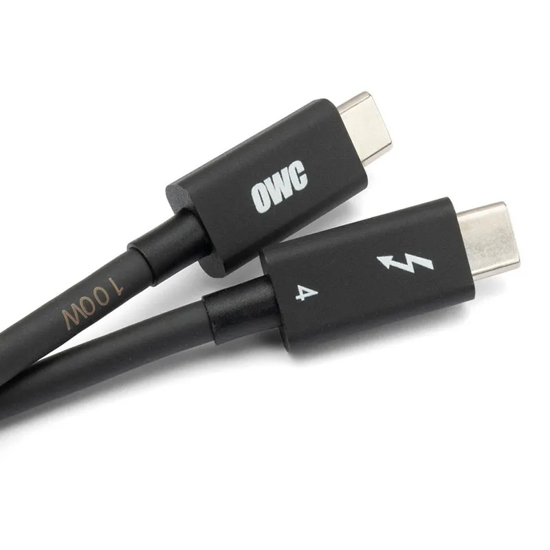 OWC OWCCBLTB4C0.7M — OWC THUNDERBOLT 4 (USB-C) 0.7 METER (28 ) CABLE - BLACK - UP TO 40GB/S SPEED - U