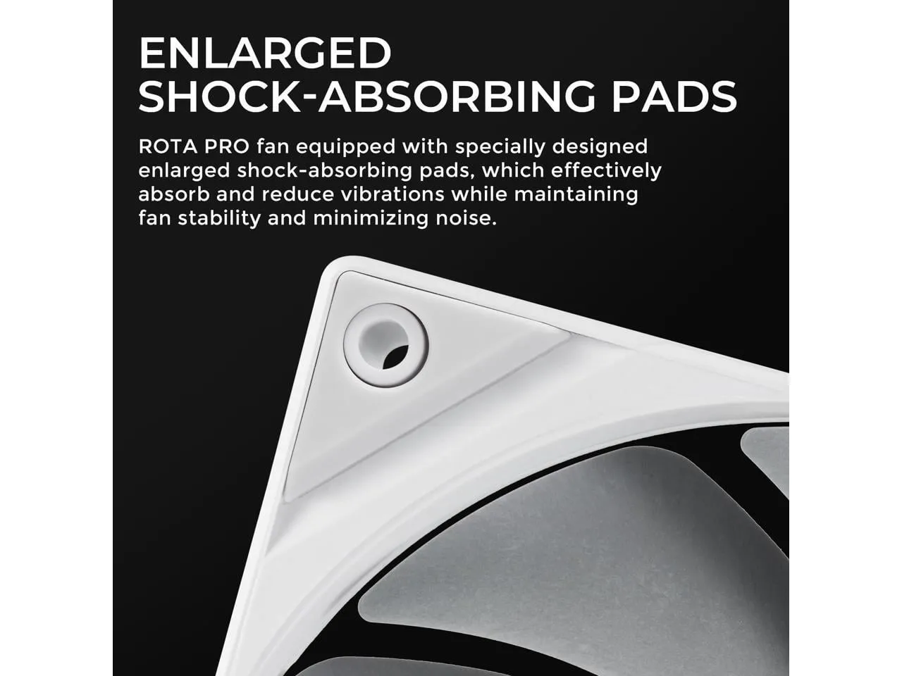 TRYX F-R120P-NN1M-G0W — TRYX FN F-R120P-NN1M-G0W ROTA PRO 120 Performance Fan White 120mm Case Fan RTL