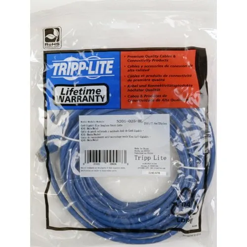 Eaton Tripplite N201-020-BL — ETHERNET CABLE - UNSHIELDED TWISTED PAIR (UTP) - MALE LEFT GENDER - MALE RIGHT G