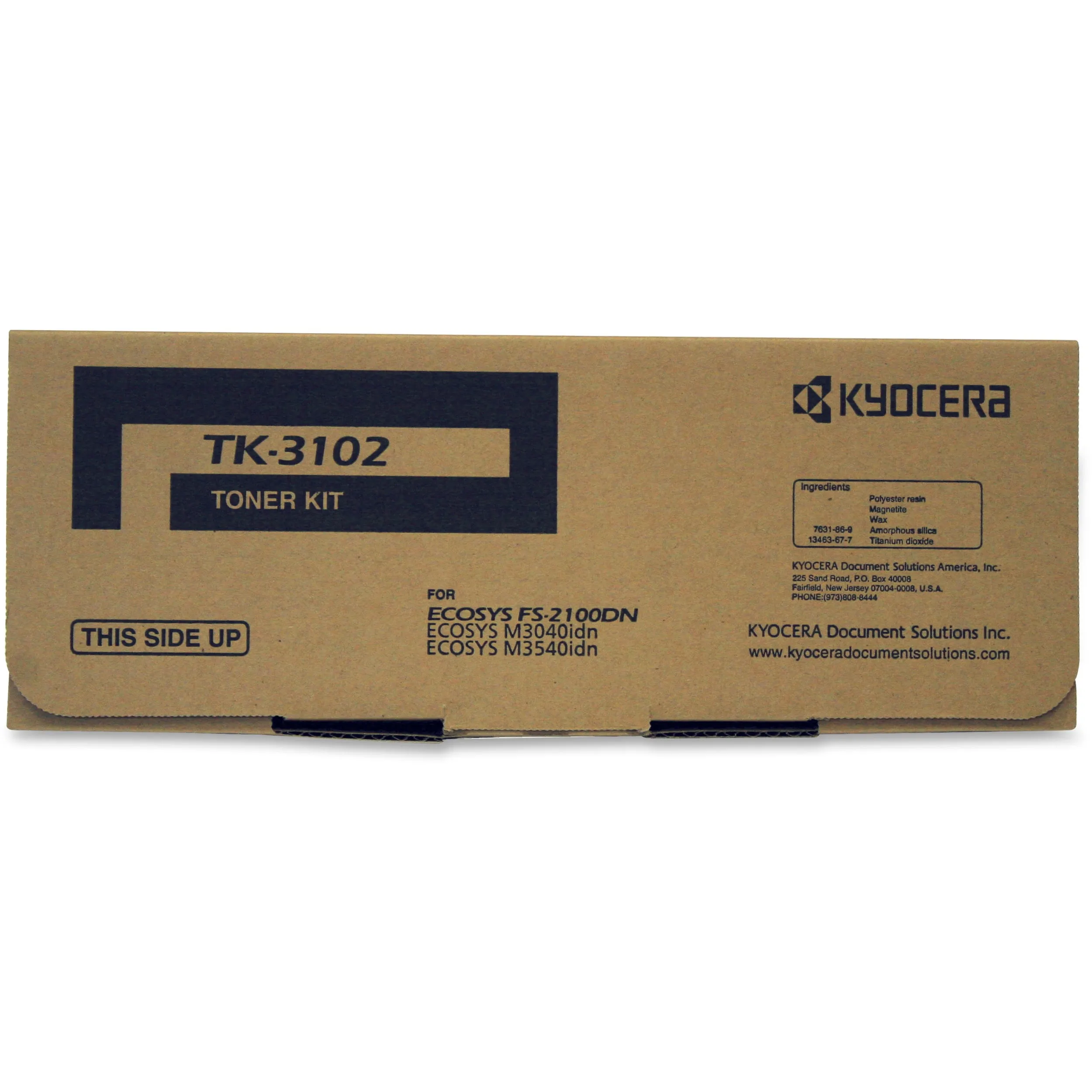 KYOCERA TK5142K — Kyocera (TK-3102) Black Toner Cartridge (Includes Waste Toner Bottle) (12500 Yield)